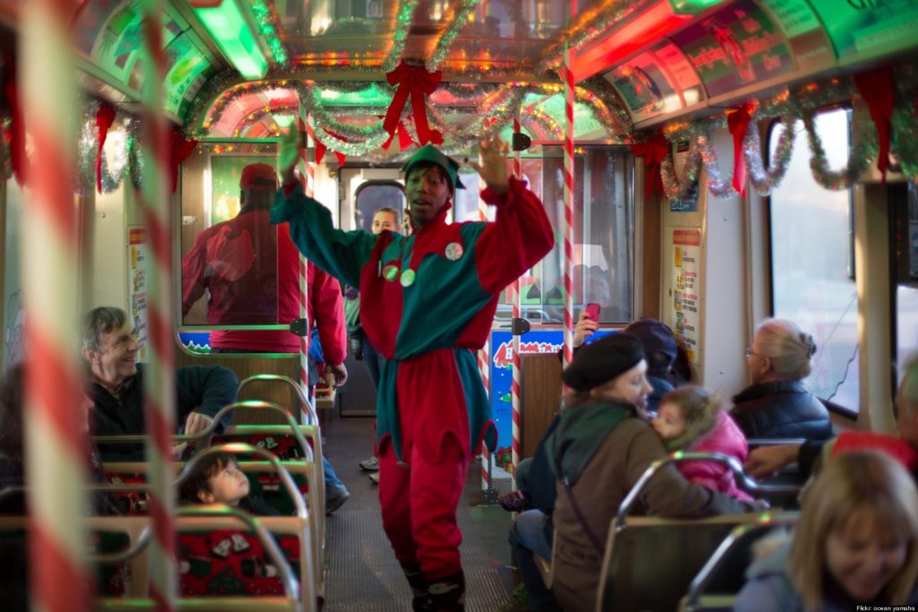 My hat is off to the outstanding crew of the CTA (Chicago Transit Authority) and their Holiday Express train. It brought so many smiles to all the kids.